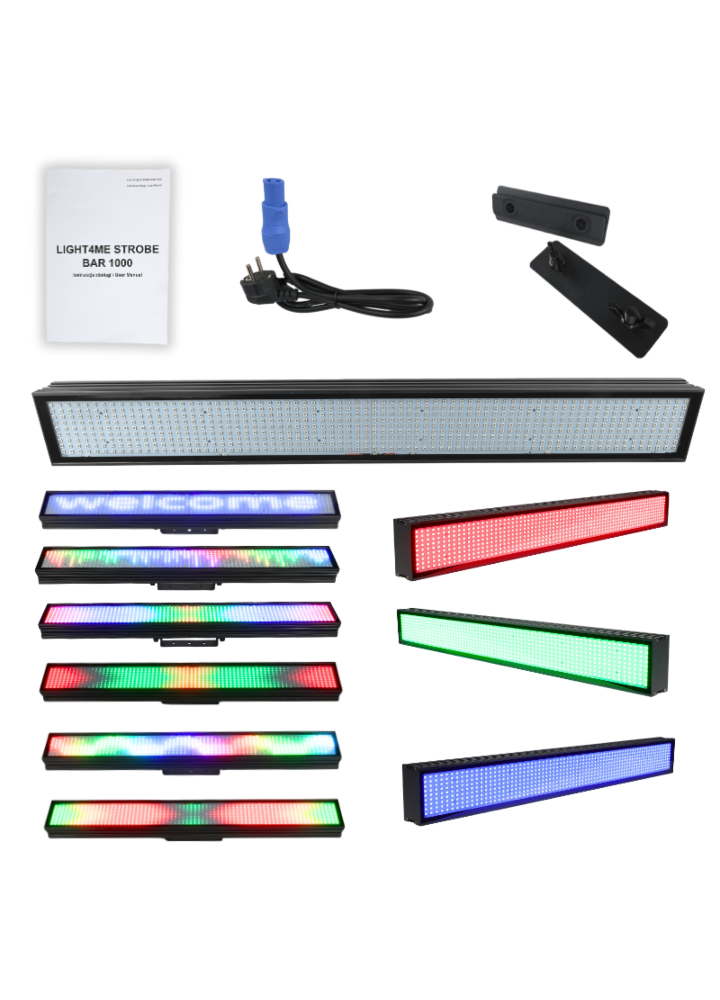 LIGHT4ME STROBE BAR 1000 RGB listwa oświetleniowa stroboskop blinder oświetlacz efekt LED 666x0,3W SMD