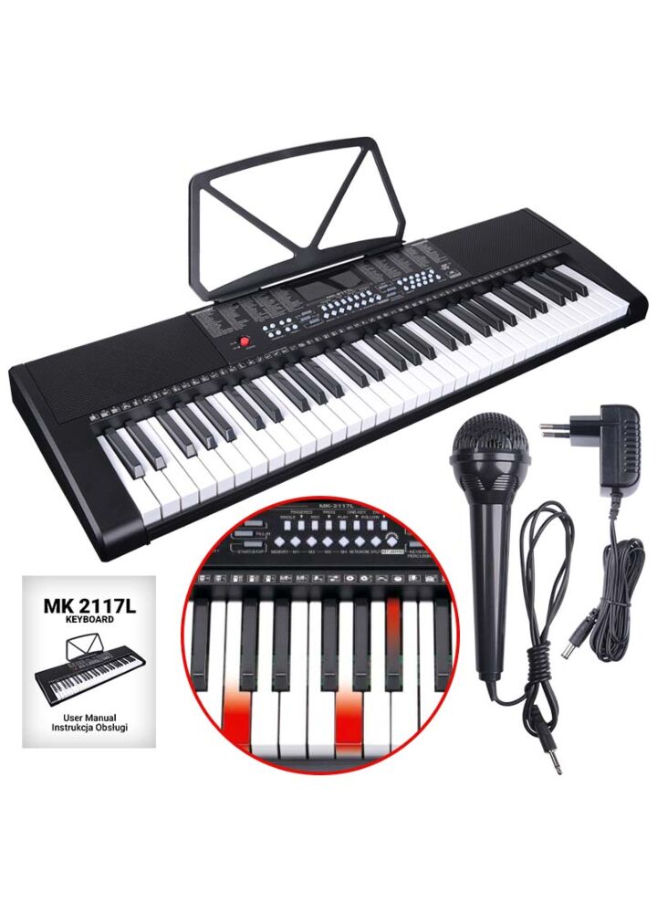 MK 2117L KEYBOARD organ keys for kids LED