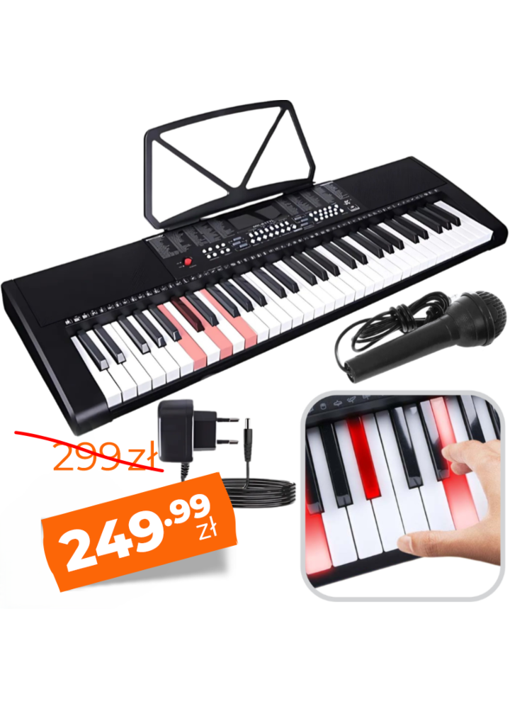 MK 2117L KEYBOARD klawisze organy dla dzieci LED