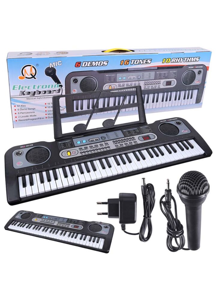 MQ 6119 KEYBOARD klawisze organy z mikrofonem dla dzieci