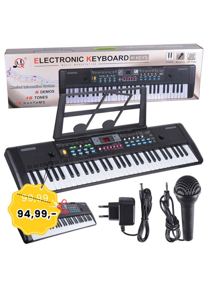 MQ 605 UFB KEYBOARD organy z mikrofonem dla dzieci