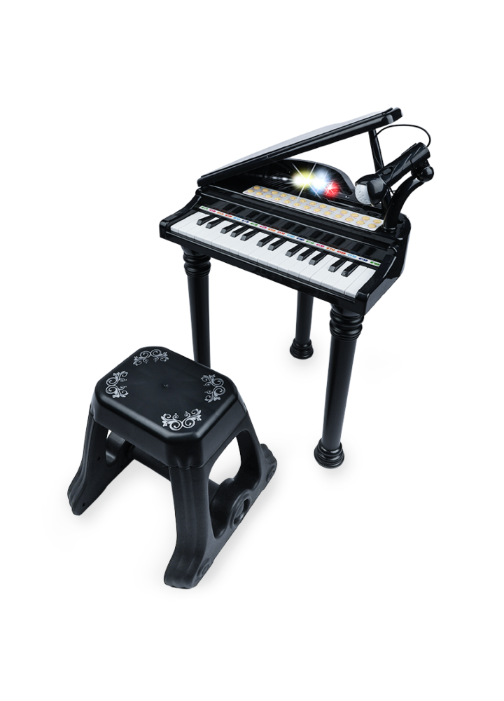 NN PIANINO KASIA BK keyboard klawisze organy fortepian z mikrofonem dla dzieci czarne
