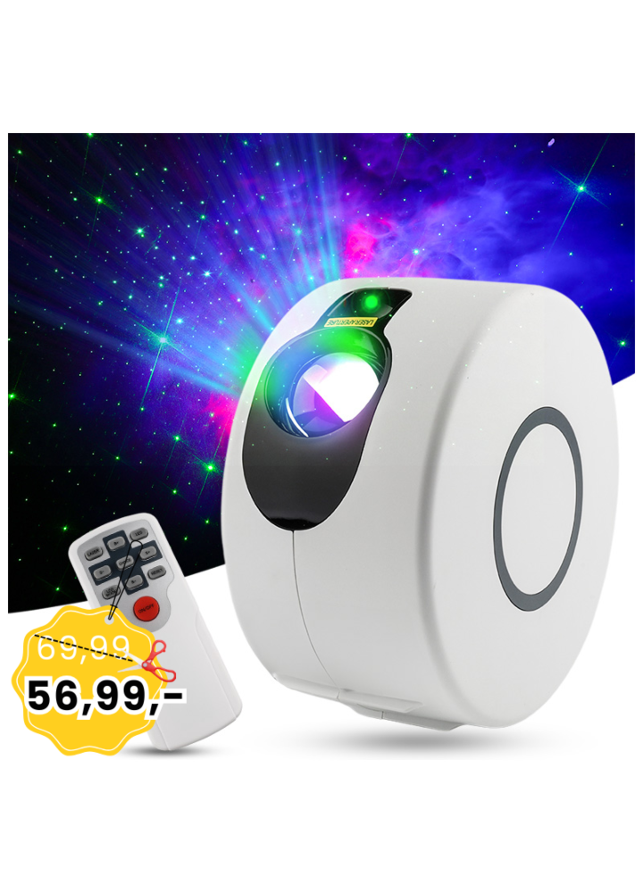 NN AURA projektor gwiazd nieba LED rzutnik laser lampka nocna pilot