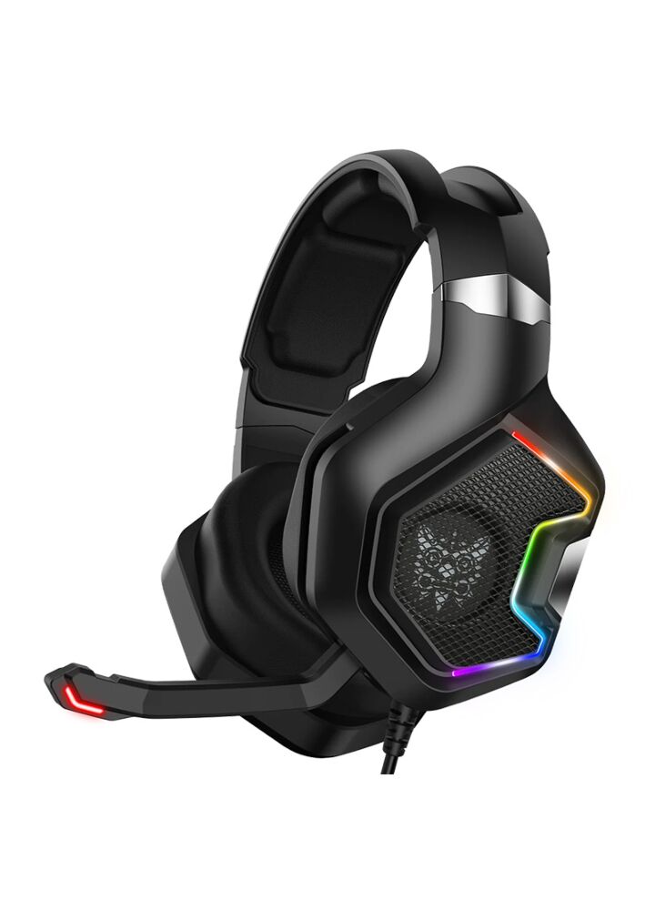 ONIKUMA K10 PRO słuchawki gamingowe dla graczy nauszne przewodowe RGB LED mikrofon