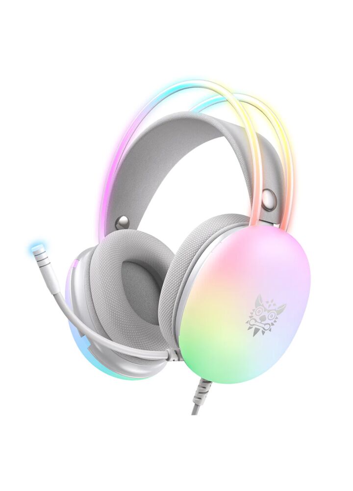 ONIKUMA X25 słuchawki gamingowe dla graczy nauszne przewodowe RGB LED mikrofon