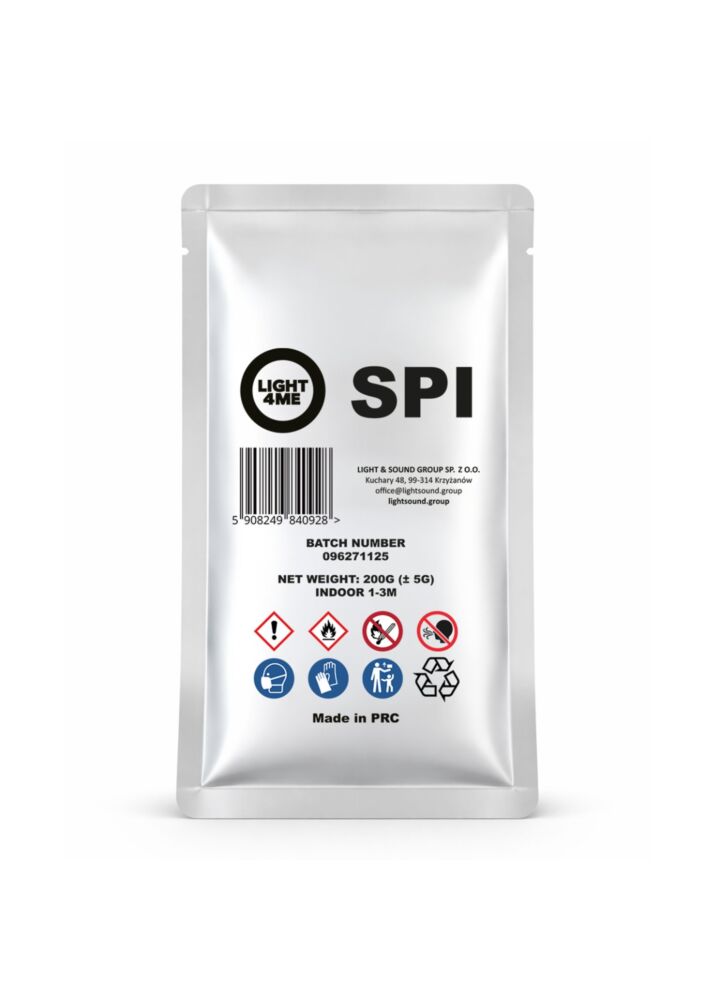 LIGHT4ME SPI granulat pirotechniczny do wytwornicy iskier na bazie tytanu 200 g emisja iskier 1-3 m