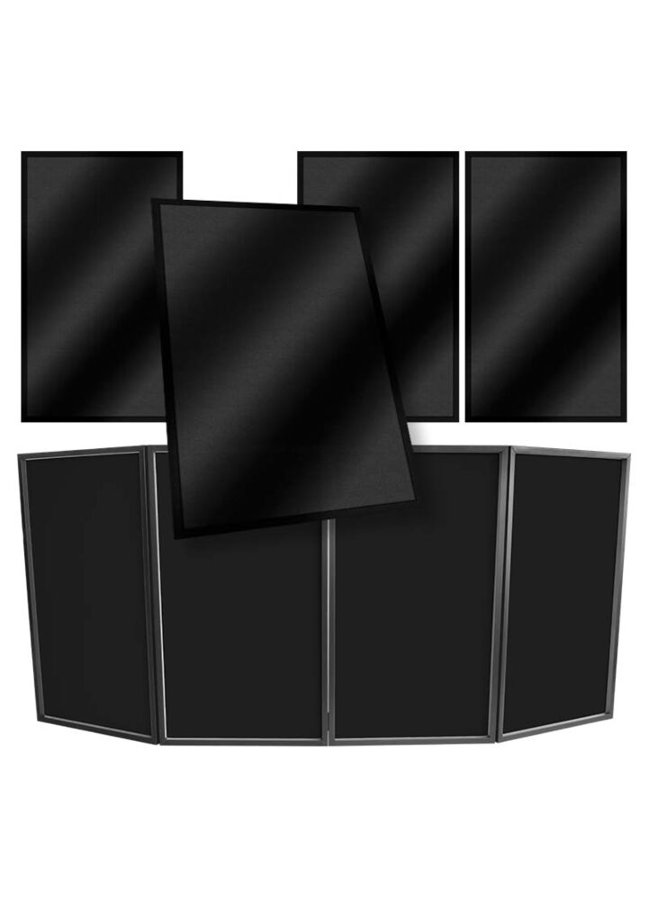 STAND4ME DJ PARAWAN LYCRA materiał czarny osłona komplet 4 szt.