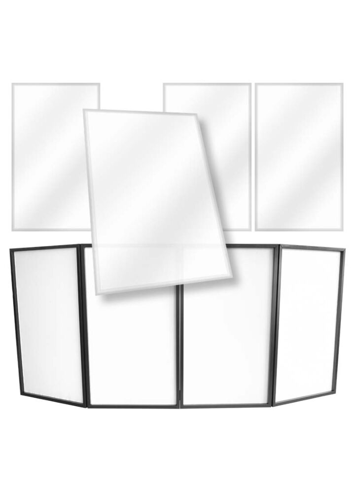 STAND4ME DJ PARAWAN LYCRA materiał biały osłona komplet 4 szt.