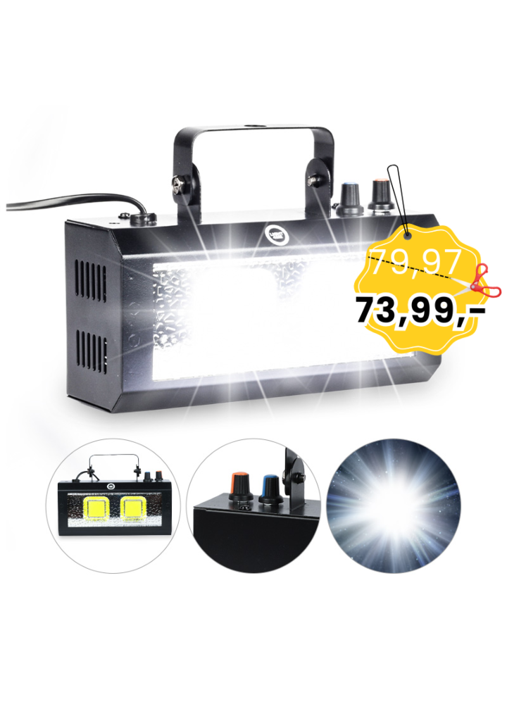 LIGHT4ME STROBE 40W stroboskop imprezowy dyskotekowy białe światło efekt świetlny LED