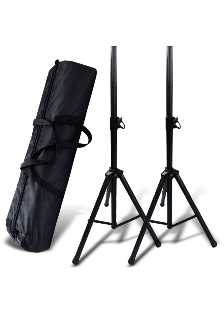 SUPRIMO SOLID 1 SET stojak tripod statyw kolumnowy stalowy czarny pin zabezpieczający do 60 kg zestaw 2 szt. torba transportowa