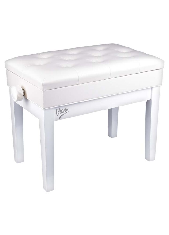 V-TONE ŁAWA 2 WH do pianina ze schowkiem BIAŁA