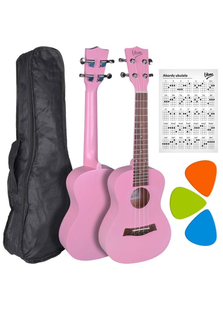 V-TONE UK23 PK ukulele koncertowe akustyczne 23" różowe + pokrowiec
