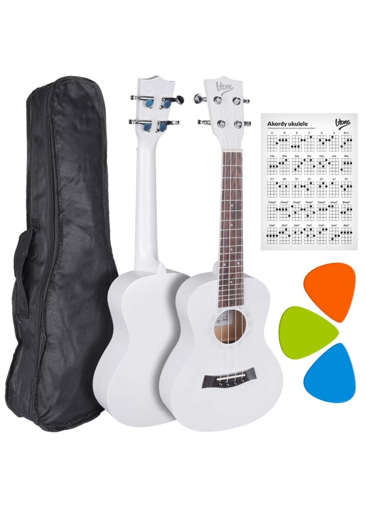 V-TONE UK23 WH ukulele koncertowe akustyczne 23" białe + pokrowiec