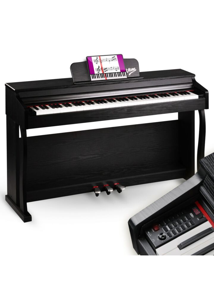 V-TONE BL-8808 BK digital piano for learning USB MIDI black