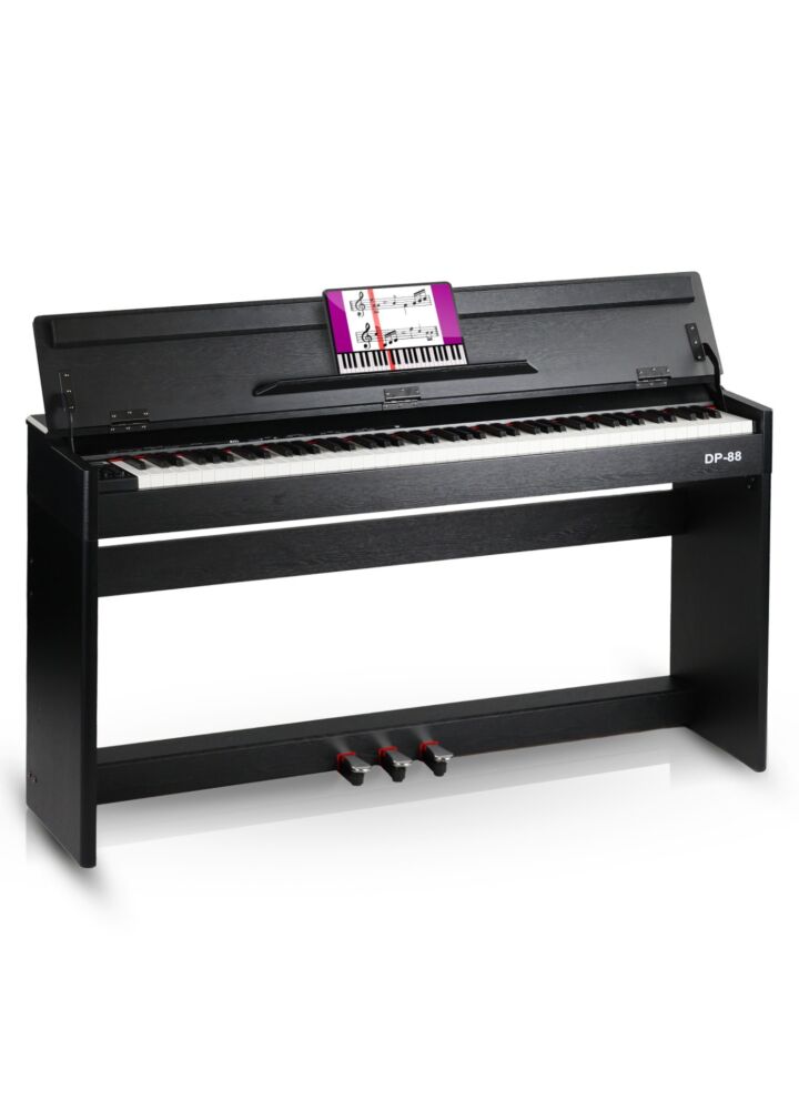 V-TONE DP-88 BK czarne pianino cyfrowe ze statywem drewnianym