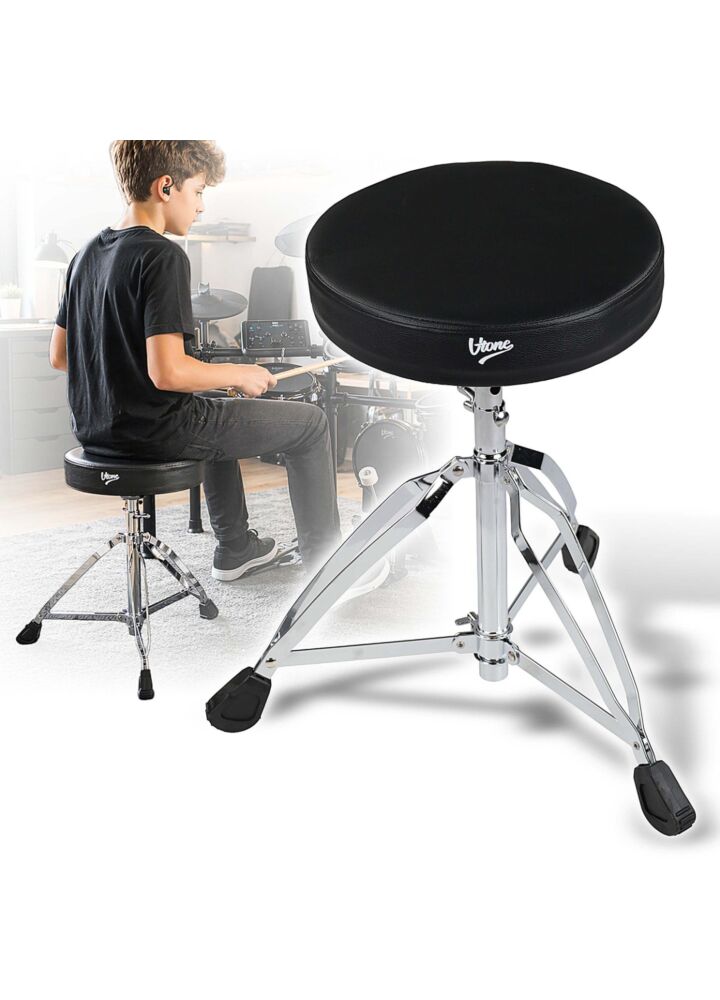 V-TONE ED PRO 1 DS stołek hoker perkusyjny siedzisko krzesło taboret dla perkusisty czarny do 150 kg