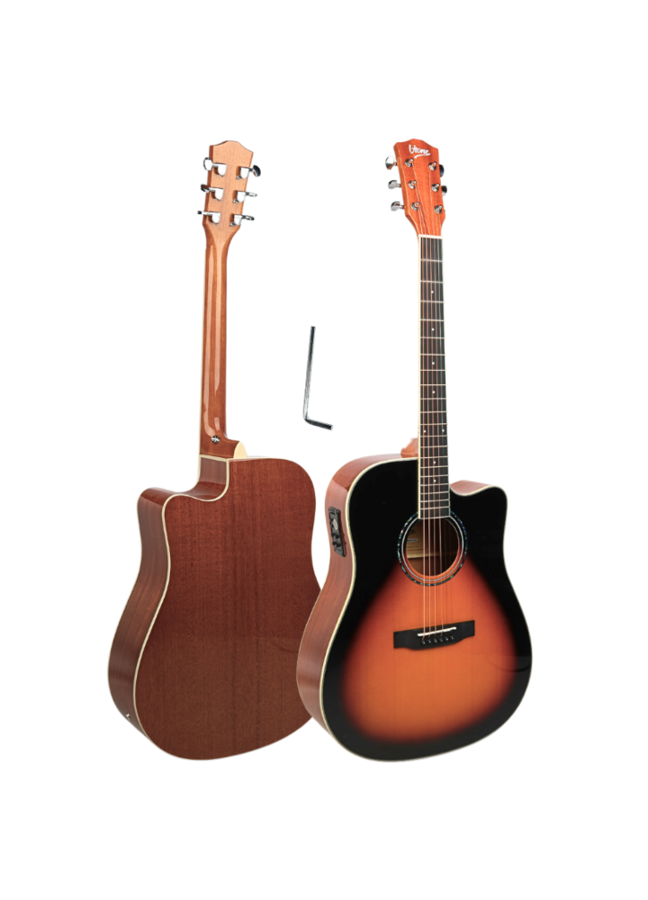 V-TONE VEAG1 CE VS gitara elektroakustyczna 4/4 dreadnought cutaway sunburst