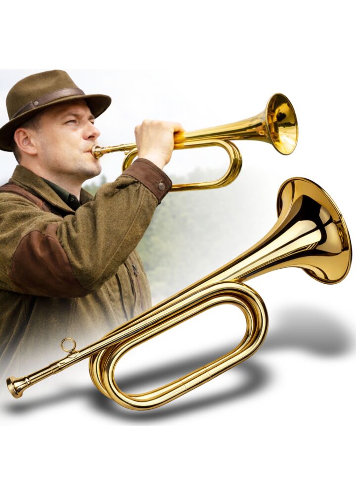 V-TONE VHT 1 trąbka sygnałowa róg sygnałowy sygnałówka hejnałówka mosiądz 33 cm