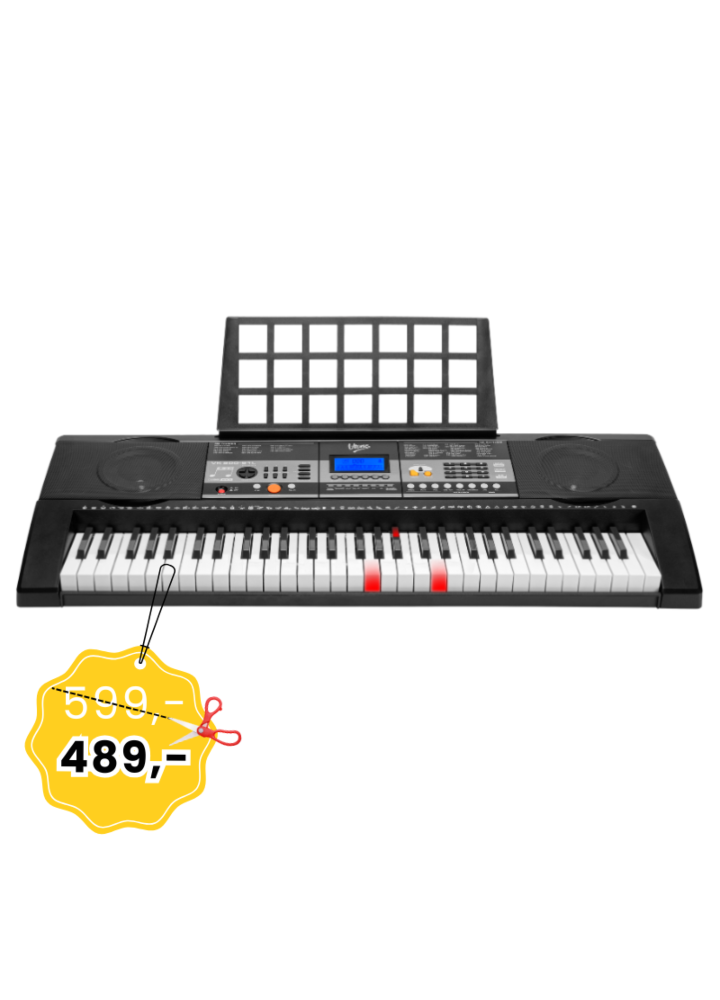 V-TONE VK 500-61L keyboard klawisze organy dla dzieci do nauki gry podświetlana klawiatura LED