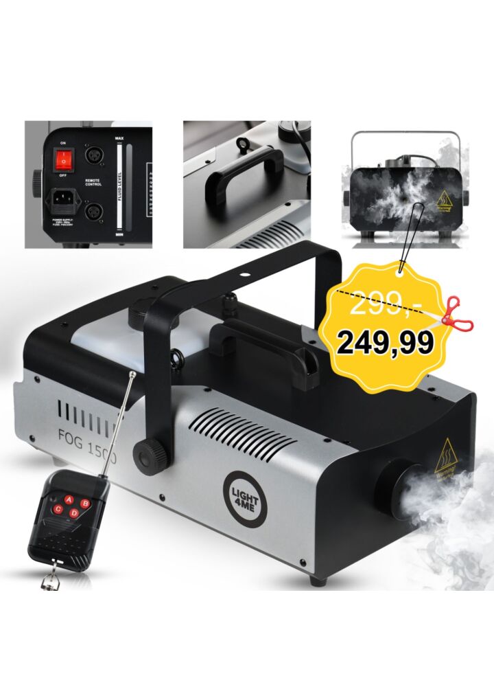 LIGHT4ME FOG 1500 wytwornica dymu mgły pilot