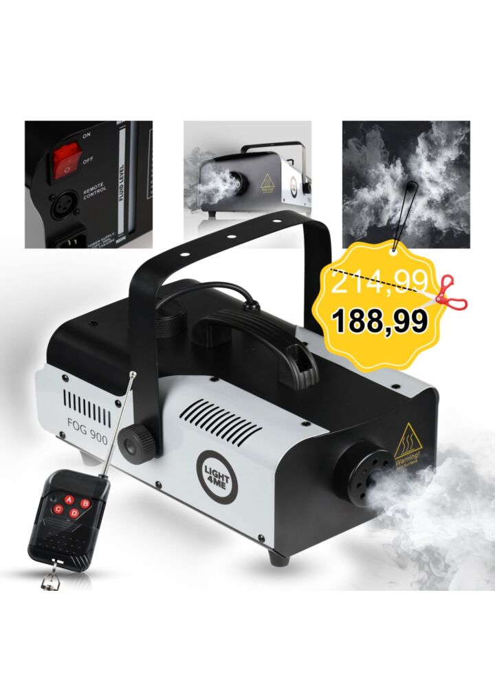LIGHT4ME FOG 900 wytwornica dymu mgły pilot