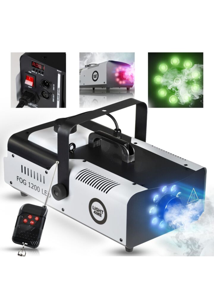 LIGHT4ME FOG 1200 LED smoke fog machine remote control