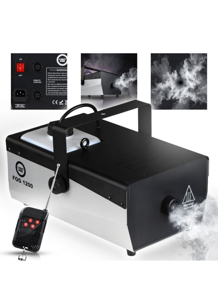 LIGHT4ME FOG 1200 V2 fog smoke generator wireless remote wired controller 1200W