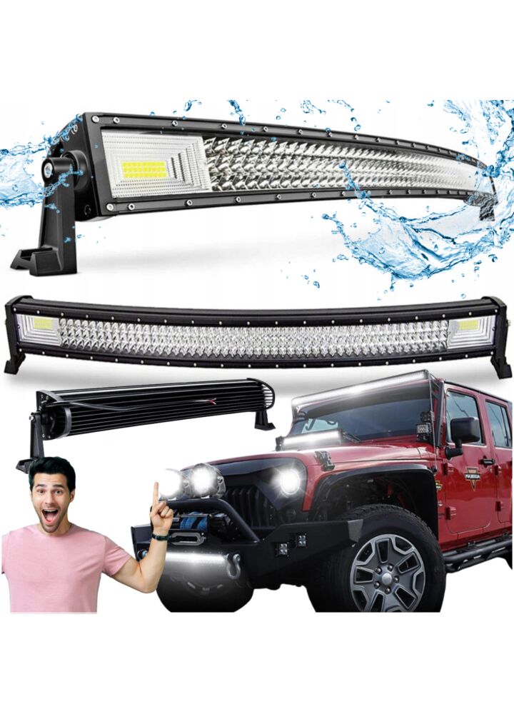 DH LIGHT LR100 lampa robocza 100 cm łukowa oświetlenie do pracy 12V belka LED dalekosiężna szperacz