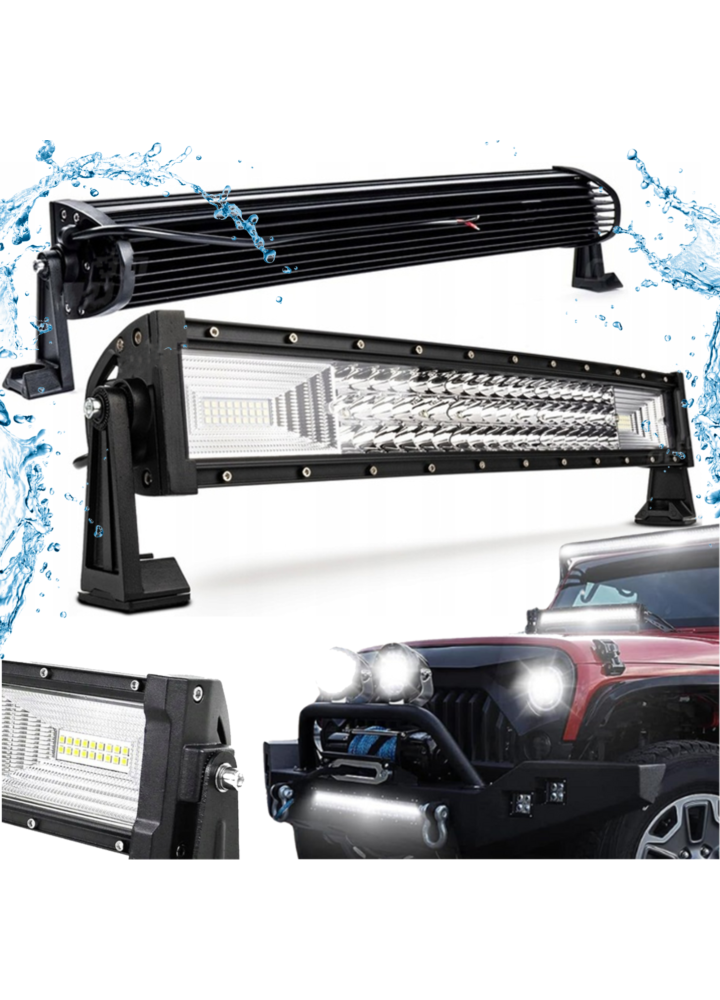 DH LIGHT LR50 lampa robocza 50 cm prosta oświetlenie do pracy 12V belka LED dalekosiężna szperacz