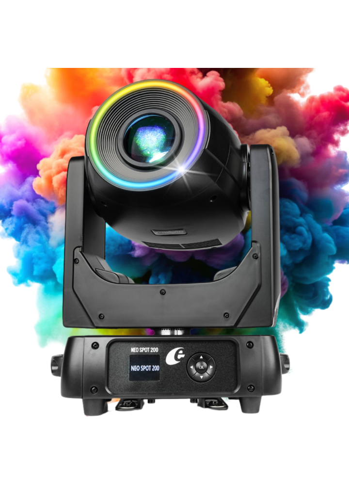 EVOLIGHTS NEO SPOT 200W głowica ruchoma LED oświetlenie sceniczne