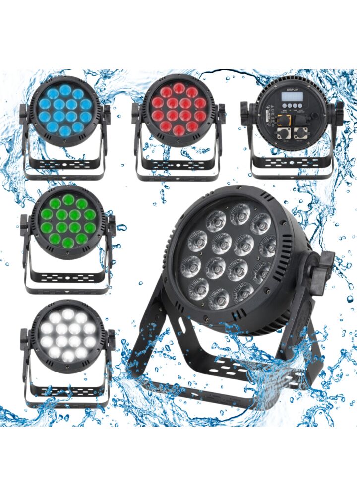 EVOLIGHTS GLACIER 14 IP65 reflektor par sceniczne oświetlenie zewnętrzne 14x15W RGBW LED