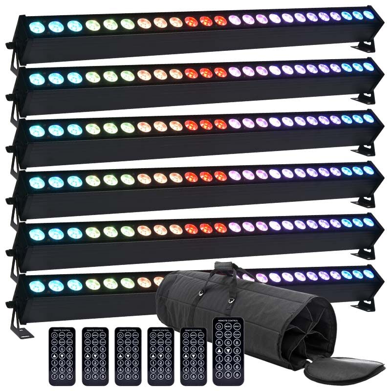 LIGHT4ME PIXEL BAR 24x3W MKIII IR listwa LED pilot x6 + pokrowiec
