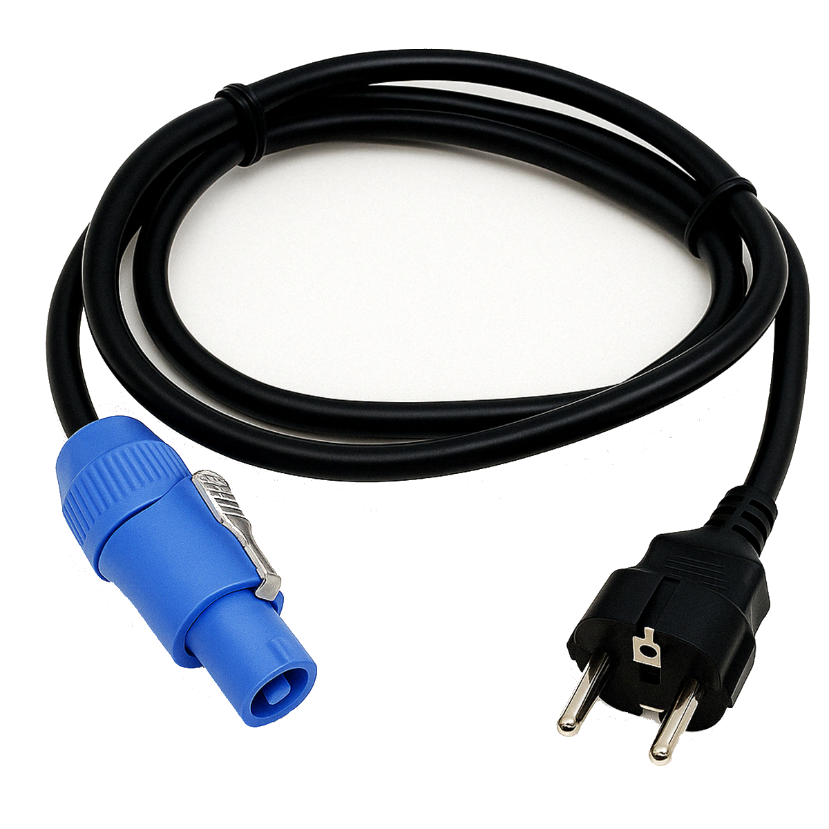 CABLE4ME POWERCON IN 2M kabel przewód zasilający do oświetlenia nagłośnienia 3x2,5 mm² IP20 wtyczka typu F Schuko