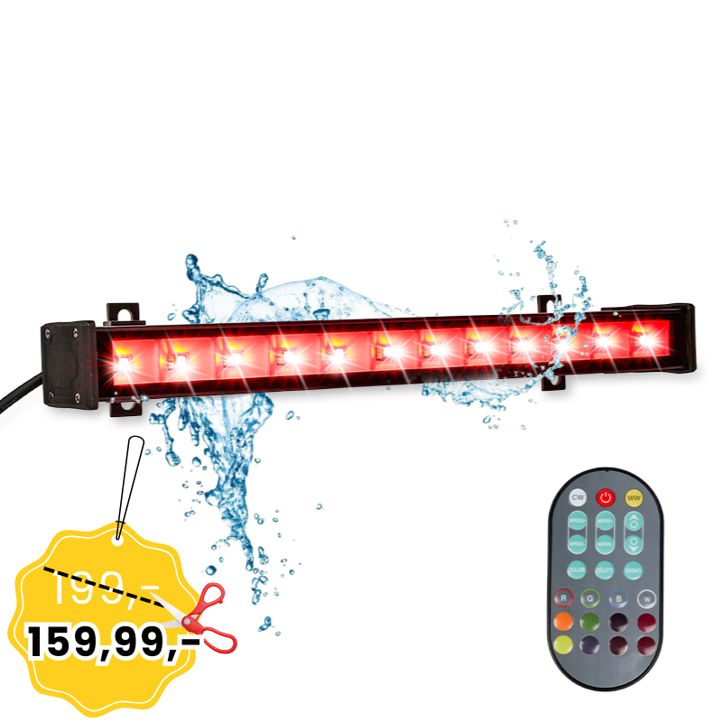 LIGHT4ME IP BAR 12 IR LED bar IP65 Bluetooth smartphone controlled stage lighting remote control