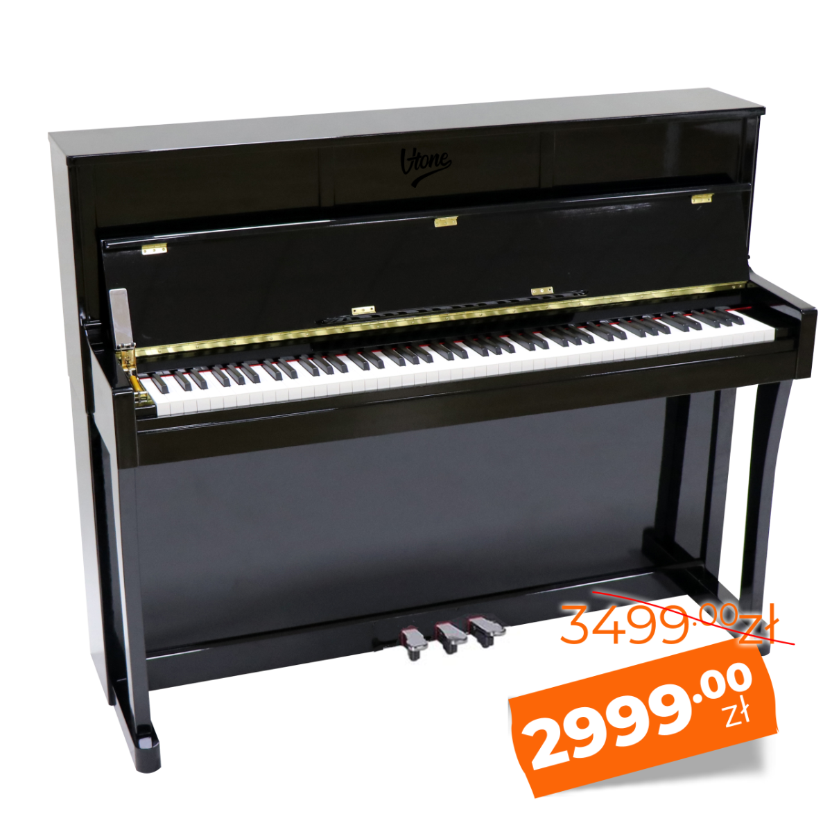 V-TONE BL-980 BK pianino cyfrowe stacjonarne czarne USB MIDI dwa wyjścia słuchawkowe wbudowane głośniki 2x25W