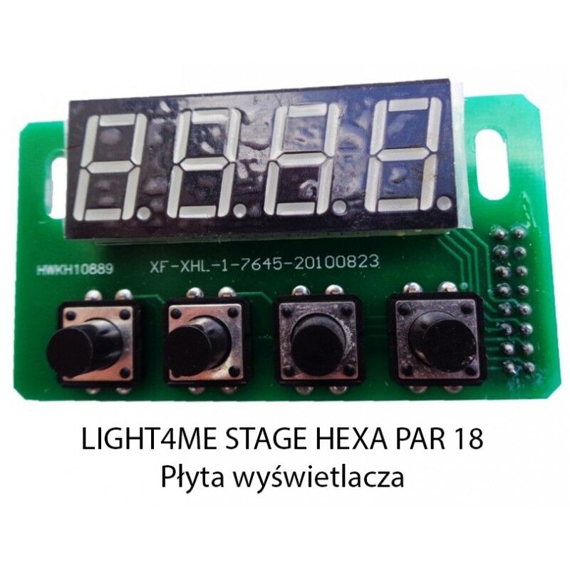 Z. LIGHT4ME STAGE HEXA PAR 18 PŁYTA WYŚWIETLACZA