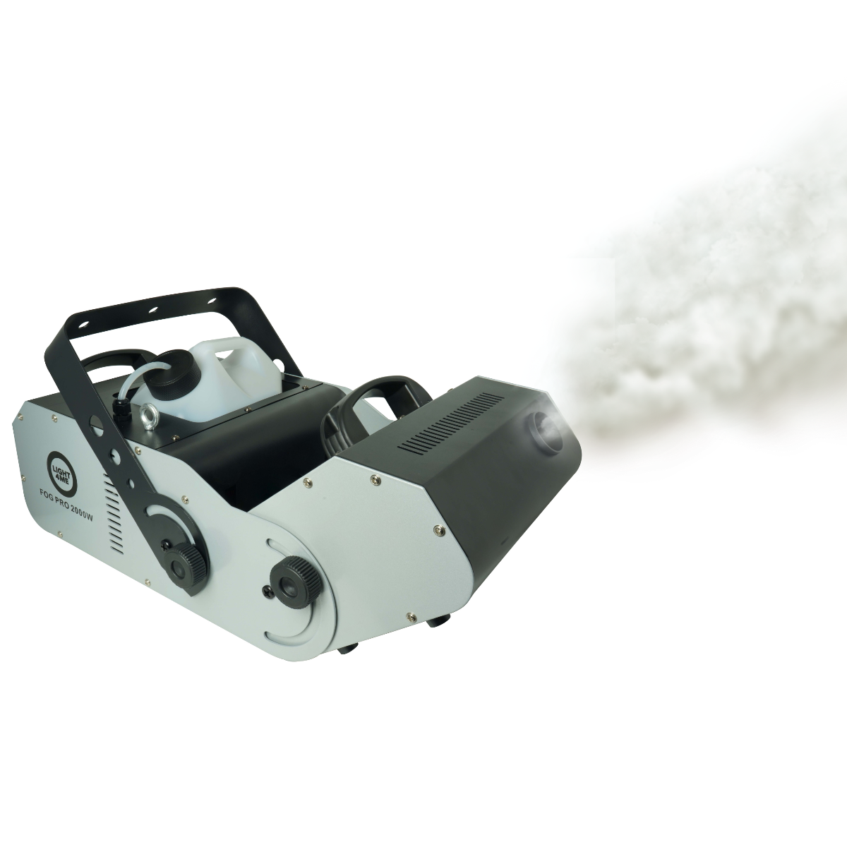 LIGHT4ME FOG PRO 2000W generator wytwornica dymu mgły DMX regulacja kąta wydmuchu 0-90° timer pilot bezprzewodowy kontroler przewodowy uchwyt montażowy