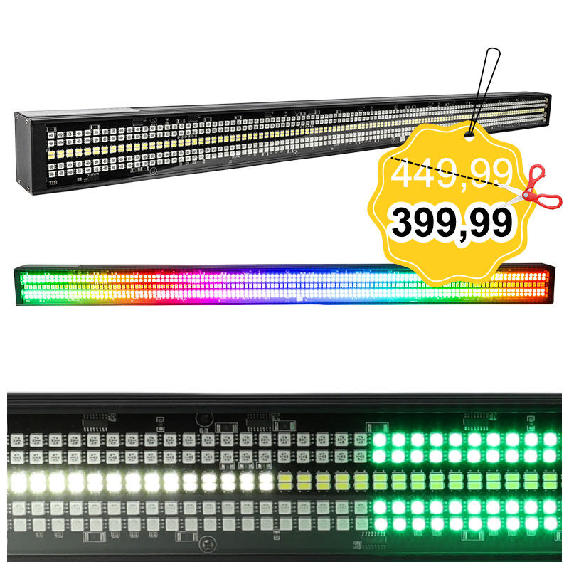 LIGHT4ME STROBE MULTI BAR listwa oświetleniowa stroboskop blinder oświetlacz efekt LED RGB+CW