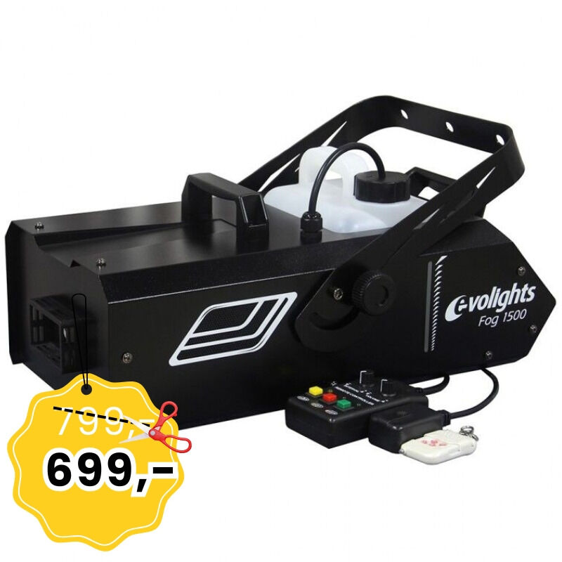 EVOLIGHTS FOG 1500 wytwornica dymu mgły timer + pilot