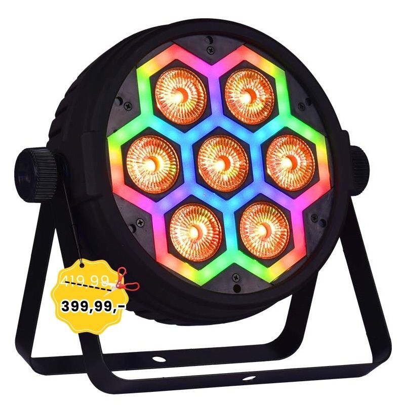 LIGHT4ME FRAME PAR 7x12 LED RGBW reflektor efekt