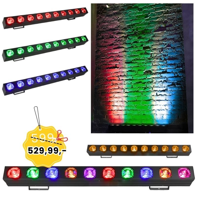 LIGHT4ME PIXEL 1020 RGBA listwa oświetleniowa belka LED oświetlenie sceniczne 10x20W SMD5060