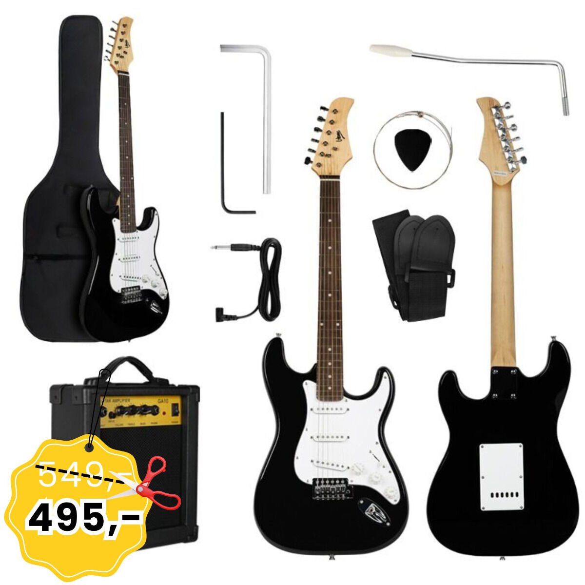 V-TONE ESST39 BK gitara elektryczna 4/4 stratocaster 39