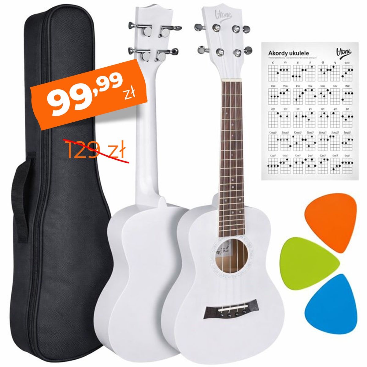 V-TONE UK23 WH ukulele koncertowe akustyczne 23