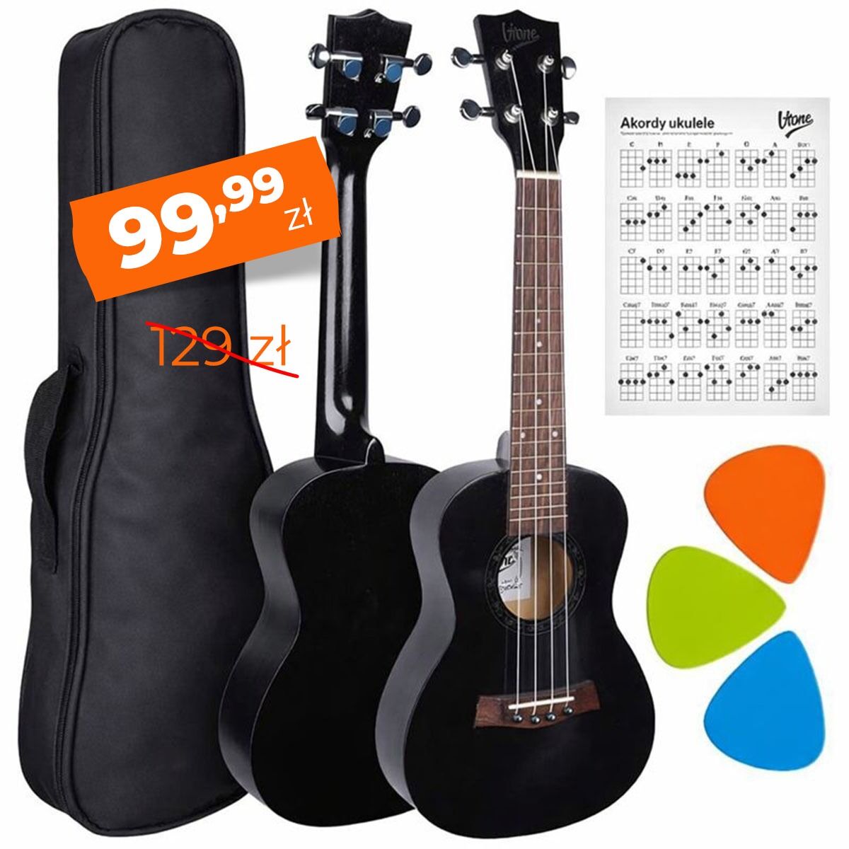 V-TONE UK23 BK ukulele koncertowe akustyczne 23