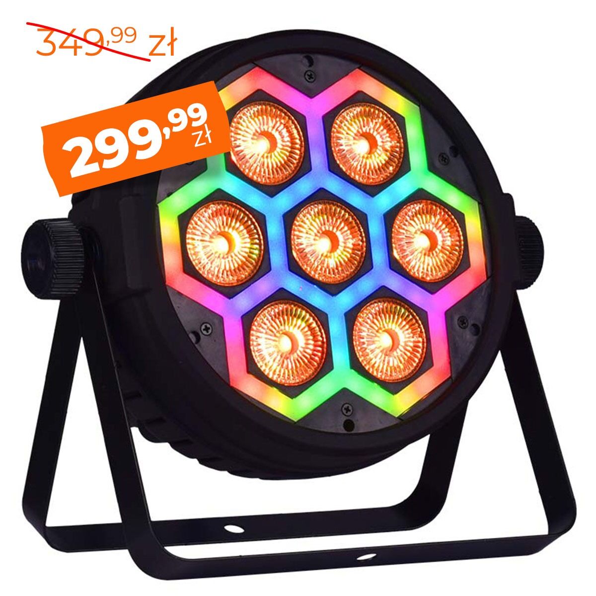 LIGHT4ME FRAME PAR 7x12 LED RGBW reflektor efekt