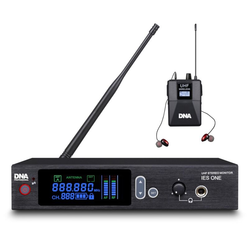DNA IES ONE professional in-ear wireless stereo audio monitoring system UHF 550-580 MHz