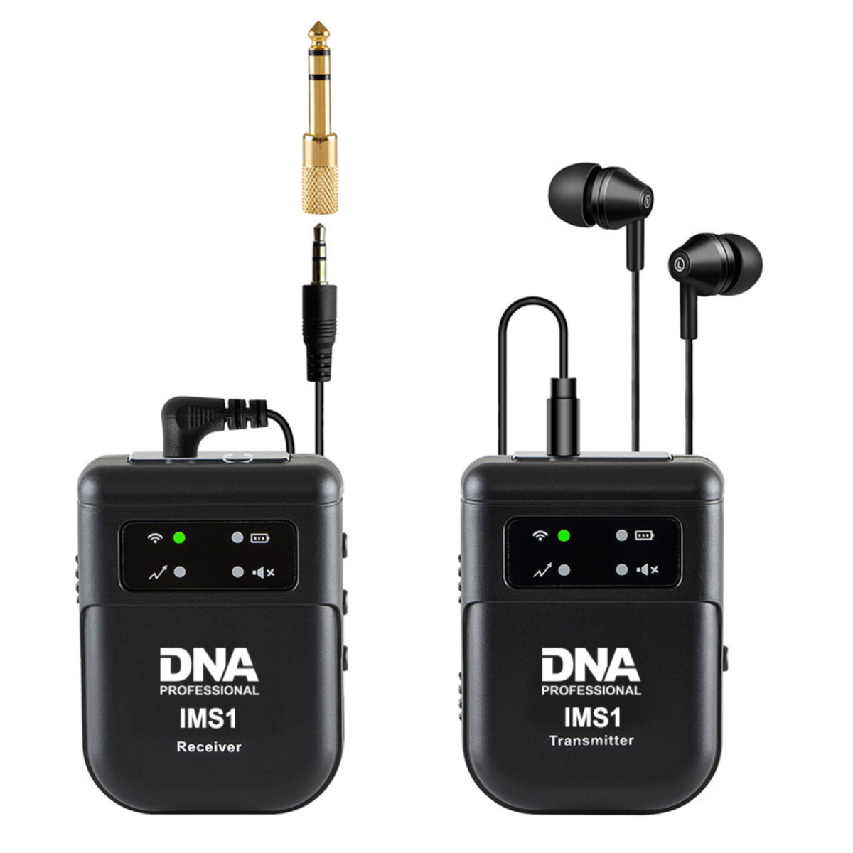DNA IMS1 bezprzewodowy system transmisji audio 2,4 GHz mono/stereo nadajnik odbiornik USB-C słuchawki zestaw