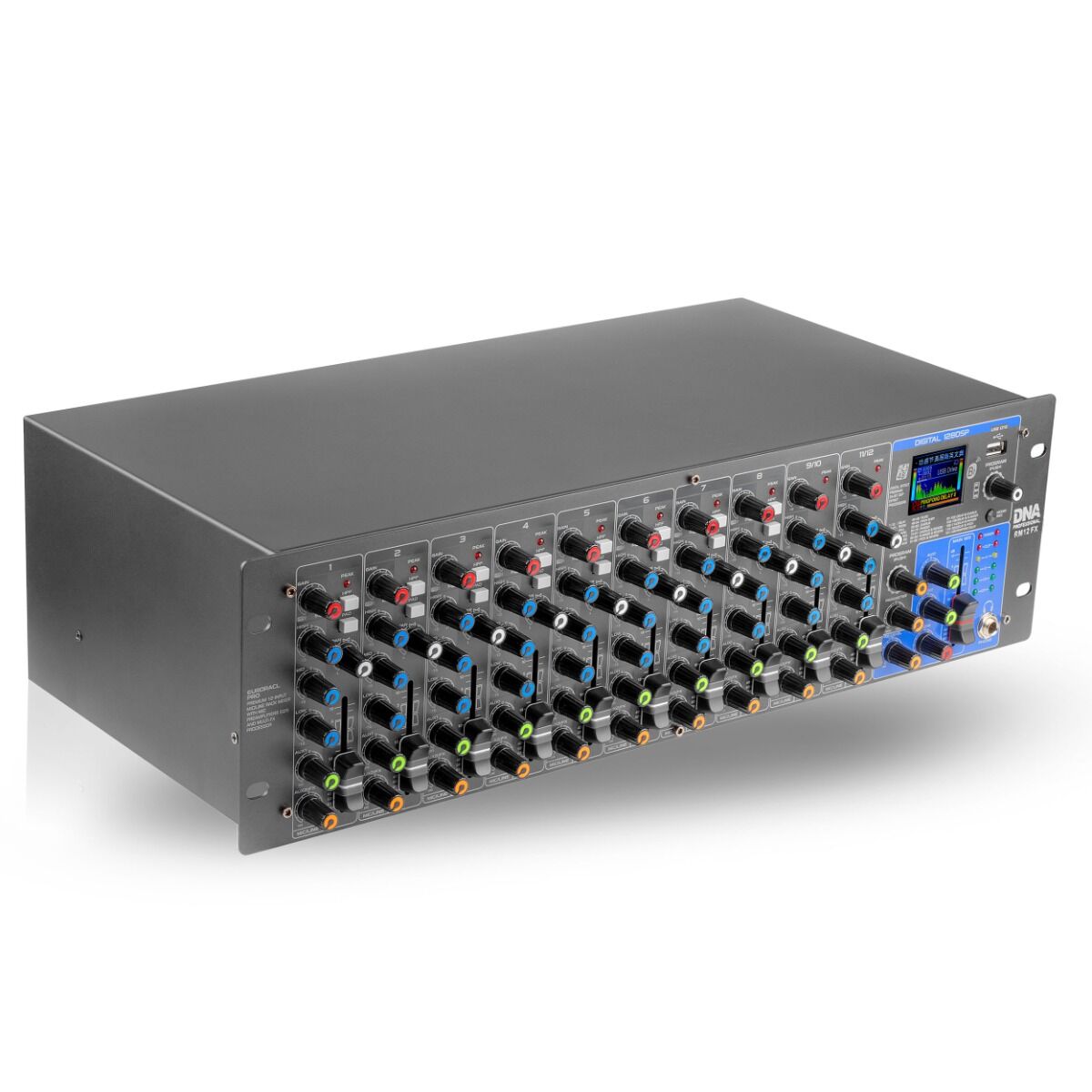 DNA RM12 FX analogowy mikser dźwięku Bluetooth DSP EQ MP3 Phantom +48V HPF 12 kanałów