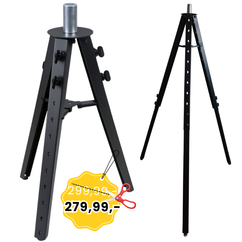 DNA RS2 statyw tripod pod oświetlenie nagłośnienie okrągła podstawa adapter kolumnowy 35 mm 86-152 cm do 20 kg