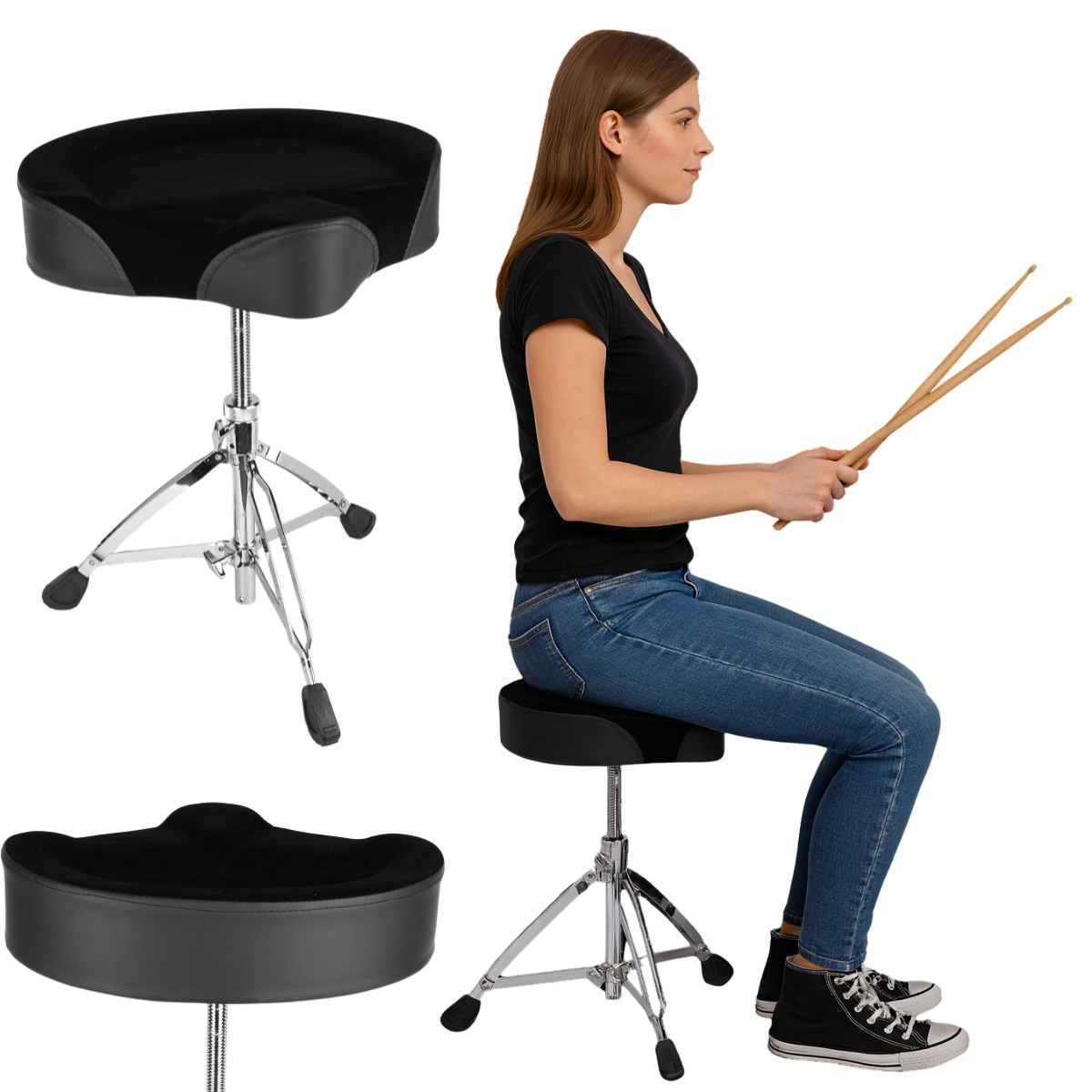 DNA THRONE 1 drum stool percussion seat support for drummer